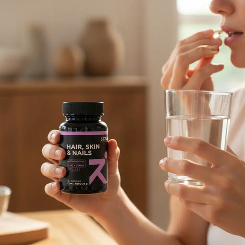 Strive Nutrition - Cabello Piel y Uñas 60 Cápsulas 