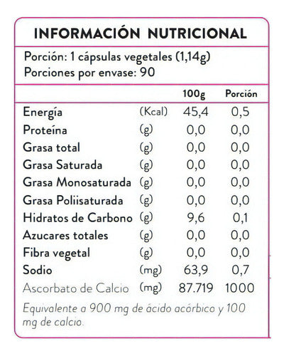 Ortomolecular -Vitamina C Neutra 1.000 Mg 90 Cápsulas 