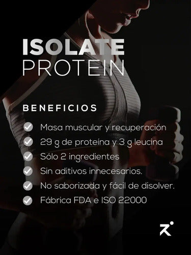 Strive - Proteína Aislada X 700g (solo 2 Ingredientes) Sin Sabor