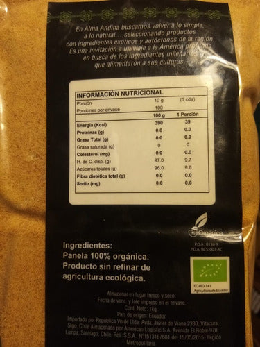 Alma Andina - Panela Organica 1 Kg