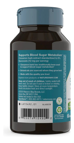 Natures Way - Extracto De Canela 60 Capsulas N/a