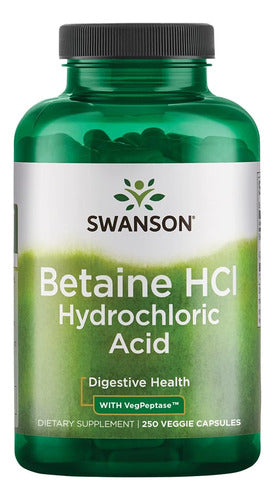 Swanson- Betaina Hci Pepsina 250 Capsulas