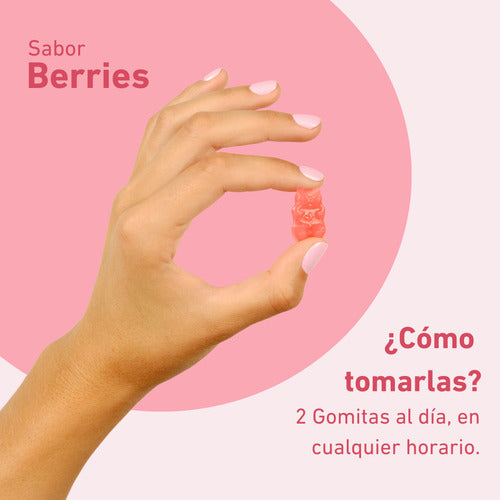 Eterna Nutrition - Colágeno + Vitamina C 120 Gomitas Sabor Berries