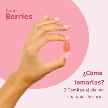 Eterna Nutrition - Colágeno + Vitamina C 120 Gomitas Sabor Berries