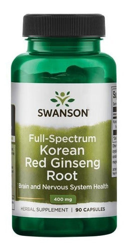 Swanson- Raiz De Ginseng Rojo Coreano 400mg 90capsulas
