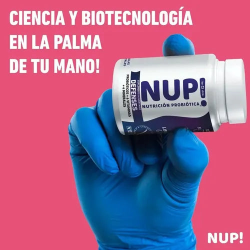 Nup- Probiotico Defensas + Vitaminas Y Minerales - 60 Capsulas