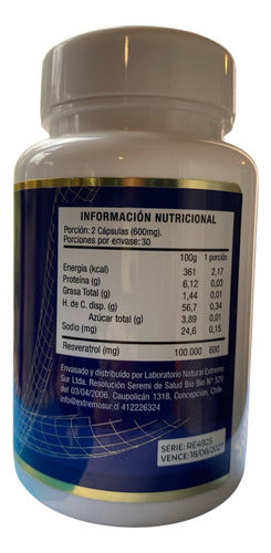 Extremo Sur- Resveratrol 60 Cápsulas