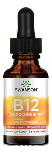 Swanson- B12 Gotas Sublingual 1,000mcg 59 Ml