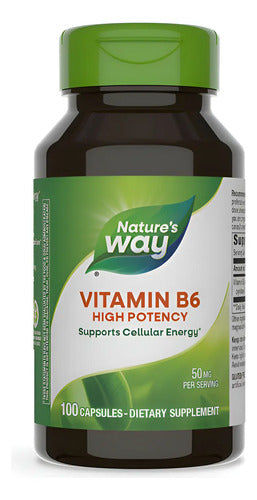 Natures Way - Vitamina B6 50mg 100 Capsulas N/a