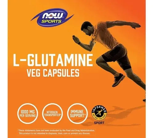 Now - L-glutamina  En Polvo 454 Grs N/a