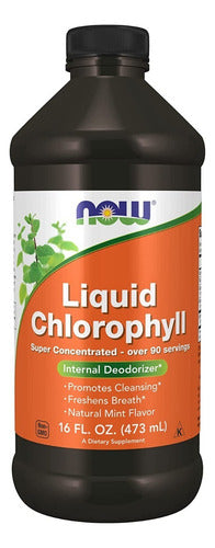 Clorofila Liquida Concentrada Now 473 Ml.