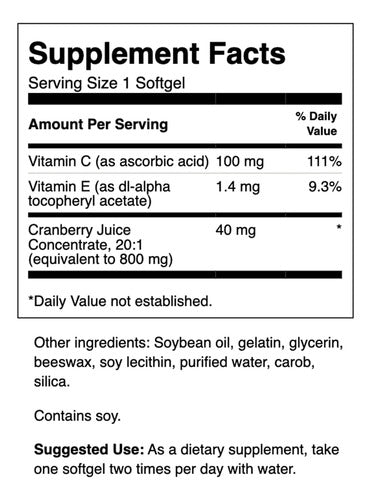 Swanson- Cranberry Concentrado  Salud Tracto Urinario 180 softgels