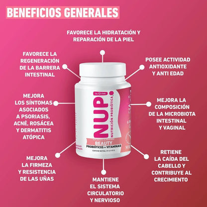 Nup!- Beauty Probioticos + Vitaminas  30 Capsulas
