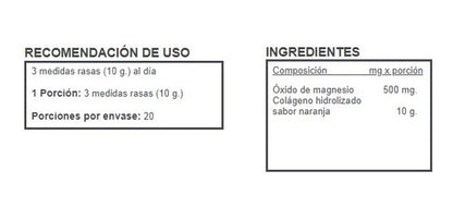 Colágeno Hidrolizado Bolsa Doy Pack Con 200 Grs.