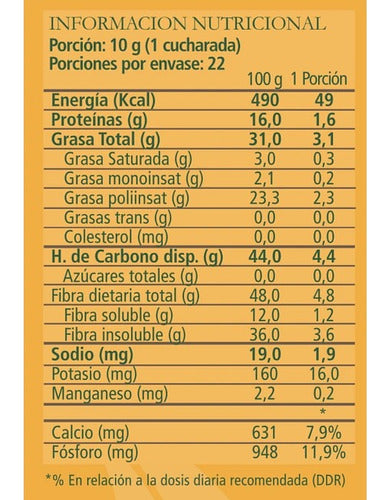 Aquasolar - Black Chía 220g 100% Orgánico
