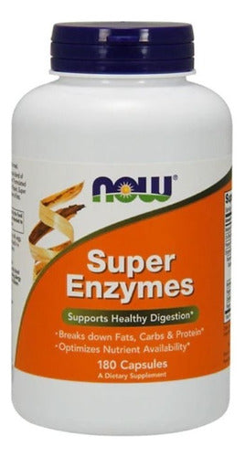 Super Enzimas Betaina Hci Bromelina Pancreatina Papaya X180 Sabor Neutro