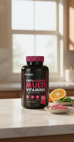 Foodtech - 100% Women Multivitamins 90caps Sin Sabor