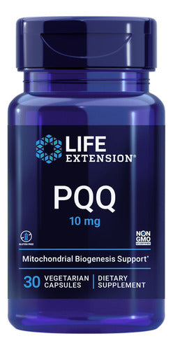 Pqq Pirroloquinolina Quinona 60 Cápsulas Energía Celular Mitocondrias Natural Life Extension