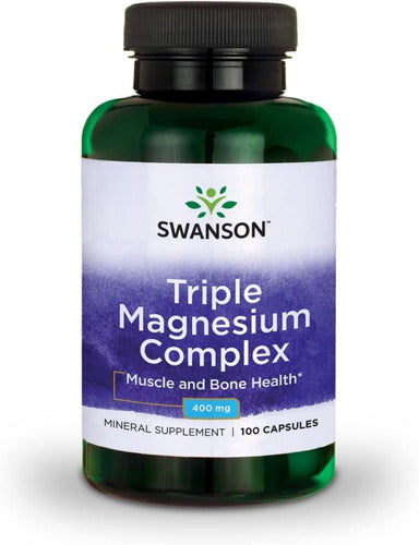 Swanson- Triple Magnesio 400mg 100 Capsulas 
