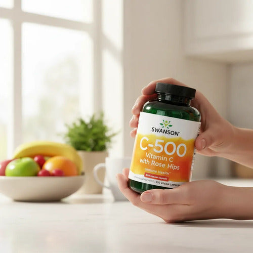 Swanson-   C-500 Con Vitamina C /rosa Mosqueta 250 Capsulas 