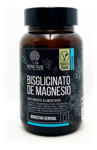 Natural Telchi - Magnesio Bisglicinato 500mg 60 Capsulas