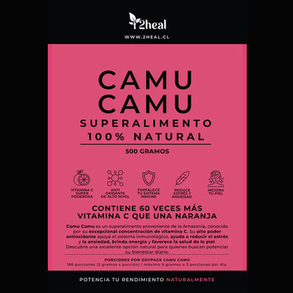 2heal- Camu Camu 500gramos