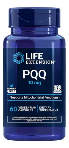 Life Extension Pqq 10 Mg Energía Celular 60 Cápsulas Natural
