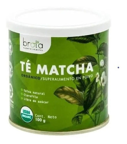 Te Matcha Organico Brota 100 Grs Sin Azucar