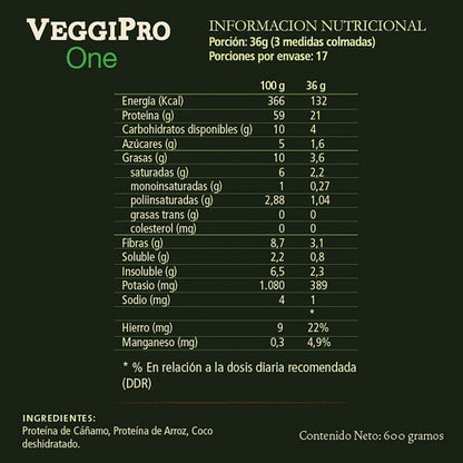 Aquasolar - Veggipro One 600g Polvo