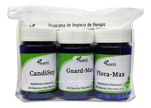 Avanti- Kit Anti-Cándida - (CandiSep + Inmune-Max +Flora-Max) + Pauta De Uso