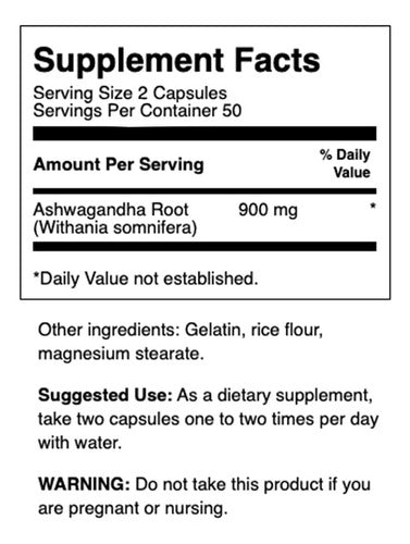 Swanson - Ashwaganda Full Spectrum 450 Mg 100 Caps