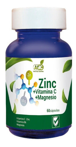 ANC- Zinc + Vitamina C + Mg + Vitamina B6 60 Cápsulas