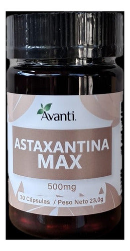 Avanti- Astaxantina Max 500 Miligramos 30 Cápsulas
