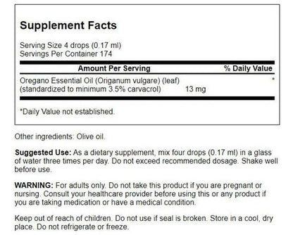 Swanson - Aceite De Orégano Extracto Liquido 174 Servicios