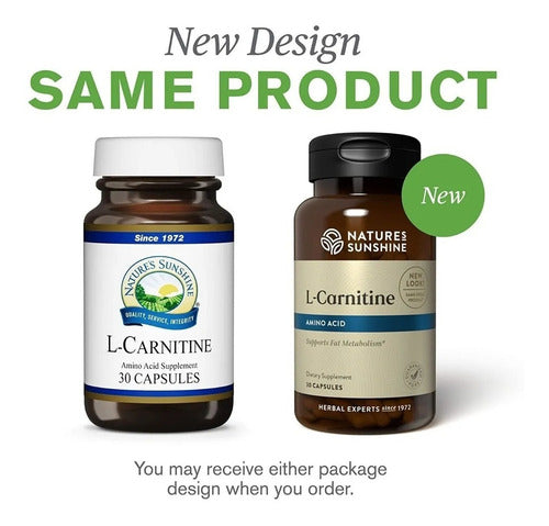 Nature´s Sunshine - L-carnitina. 30 Cáps (energía Celular)
