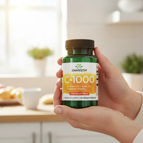 Swanson- Vitamina C1000 Con Rosa Mosqueta 30capsulas 