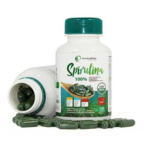 Spirulina Orgánica 150 Capsulas
