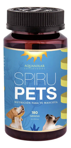 Aquasolar - Spirulina Para Mascotas 180 Tabletas