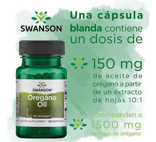 Swanson- Oregano Oil 150mg 120capsulas