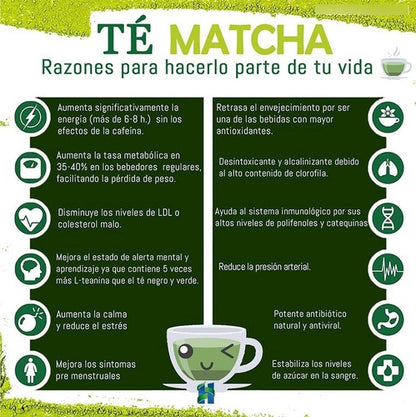 Manare- Té Matcha En Polvo Orgánico 50 Gramos