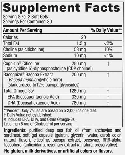 Nordic Naturals - Focus Support 60 Soft Gels