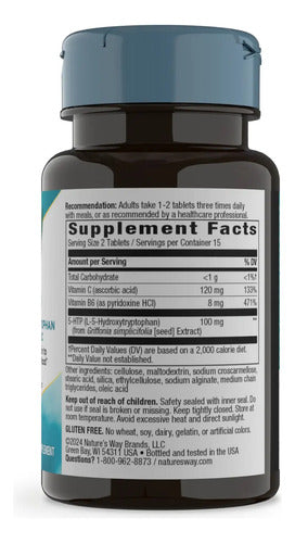 Natures Way - 5-htp + Vit C + B6 (30 Capsulas) N/a