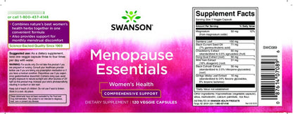 Swanson- Menopausia Producto Esencial 120capsulas