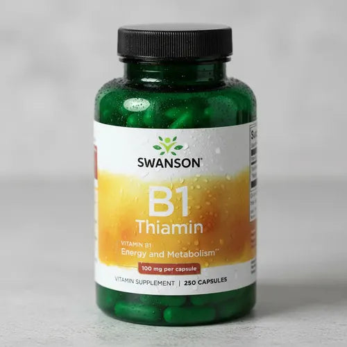 Swanson B1 Tiamina 100mg 250caps Sabor Sin Sabor