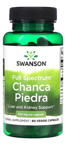 Swanson - Chanca Piedra 60 Capsulas Vegetales / 500mg