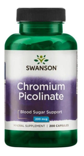 Picolinato De Cromo 200 Caps 200mcg Chromium Picolinate C16