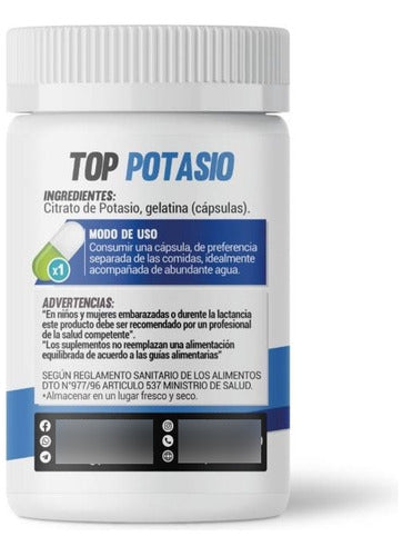 Paul More- Top Potasio 1100mg 120 Cápsulas