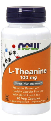 L-teanina Anti Estres Ansiedad Now  100mg 90ct