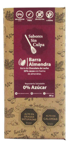 Sabores Sin Culpa Barra De Chocolate 40g Sin Gluten/azucar