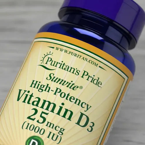 Puritan's Pride - Vitamina D3 25mcg 1000 Iu 100 Cáps Blandas N/a